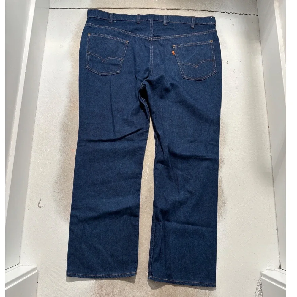 Vintage Levis For Men Orange Tab Skosh More Comfort Jeans Dark Wash 44x30 USA